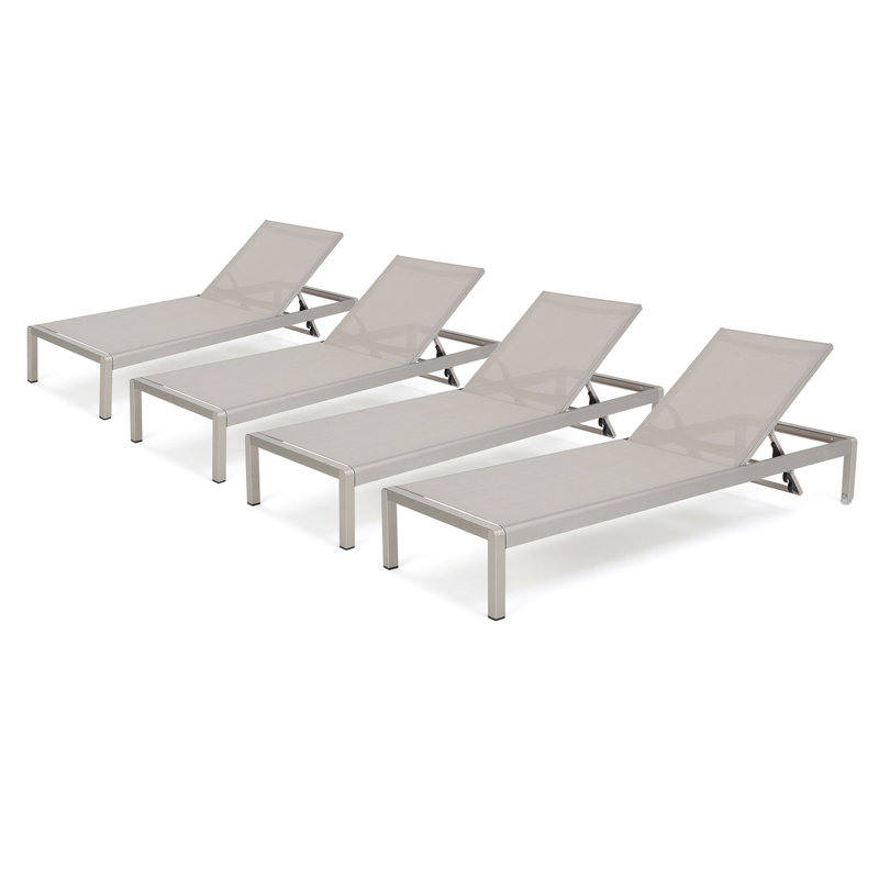 Brayden Studio® Royalston Mesh Sun Lounger Set & Reviews Wayfair